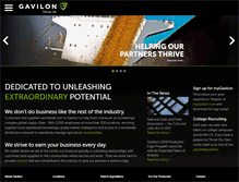 Tablet Screenshot of gavilon.com